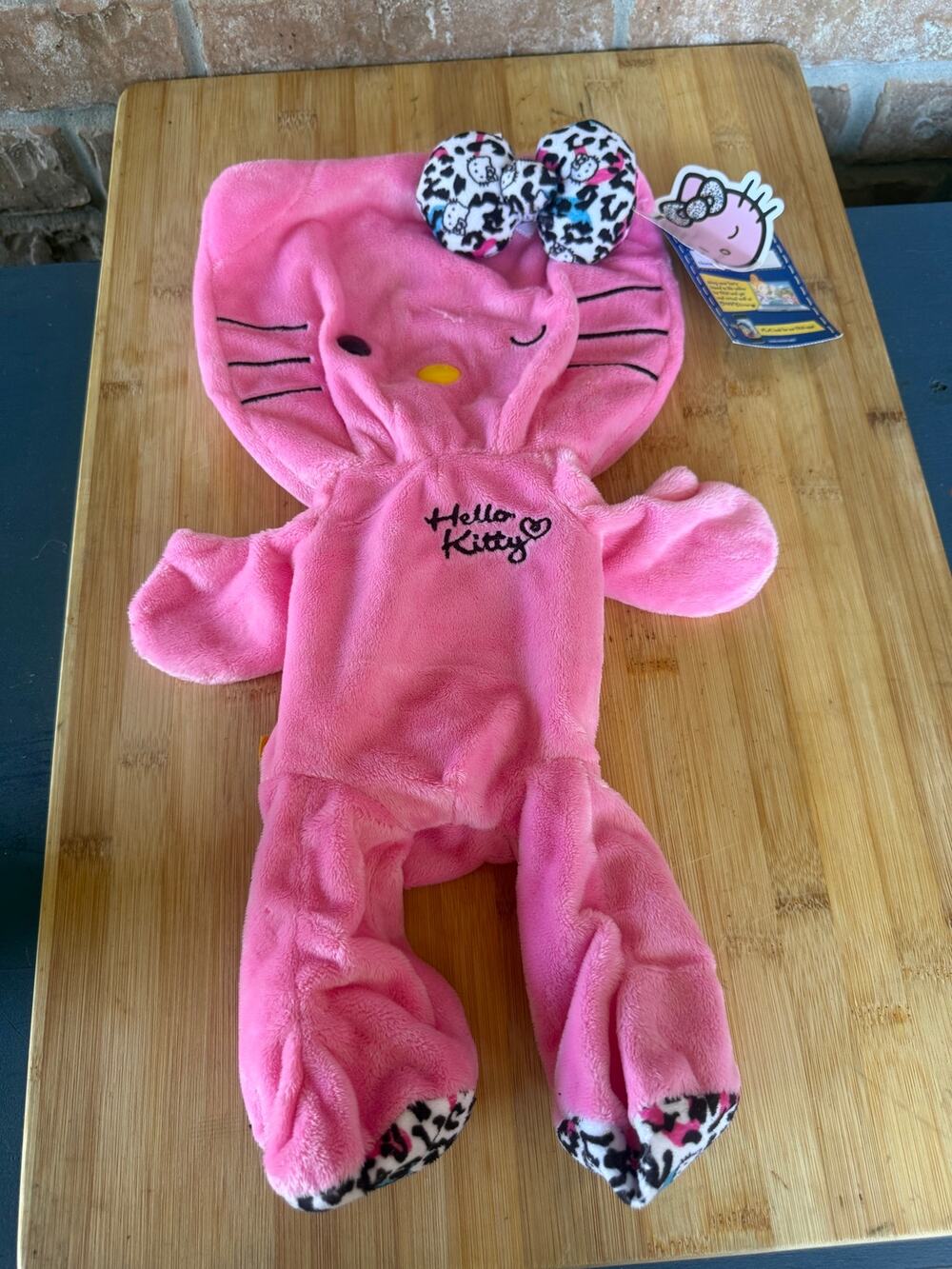 Build A Bear Hello Kitty 2012 Pink Leopard Print 18" Plush Unstuffed NWT Rare